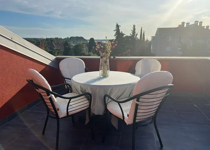 Elegant And Scenic Peaceful Portoroz - One Bedroom With Terrace Apartment *